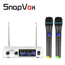 2 x ручной петличный лацкан гарнитура микрофон профессиональный беспроводной микрофон система для караоке KTV сценической конференции