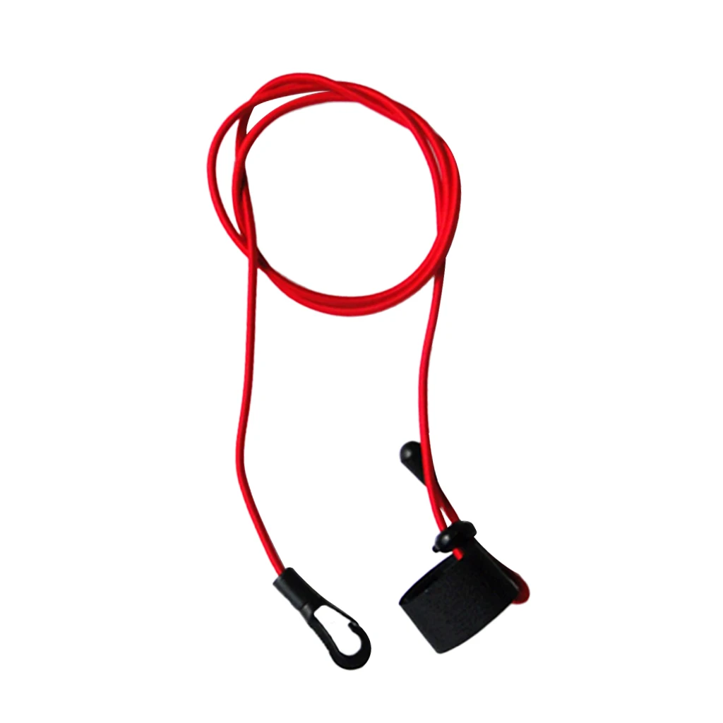43'/ 110cm 4mm Strong Durable Elastic Cord Fishing Rod Kayak Canoe Paddle Leash with Snap Hook Adjustable Hook & Loop End