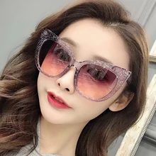 MIZHO, женские модные солнцезащитные очки кошачий глаз, новинка, модные женские очки кошачий глаз с большой оправой, винтажные черные женские солнцезащитные очки