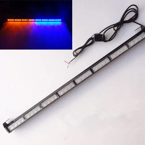 

CYAN SOIL BAY 36" 32 LED Emergency Advisor Strobe Beacon Safety Warning Light Bar Red Blue 32LED