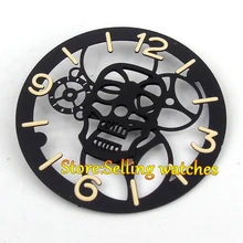 38,9 мм модный парниш черный сандвич-циферблат Калибр ETA 6497 движение