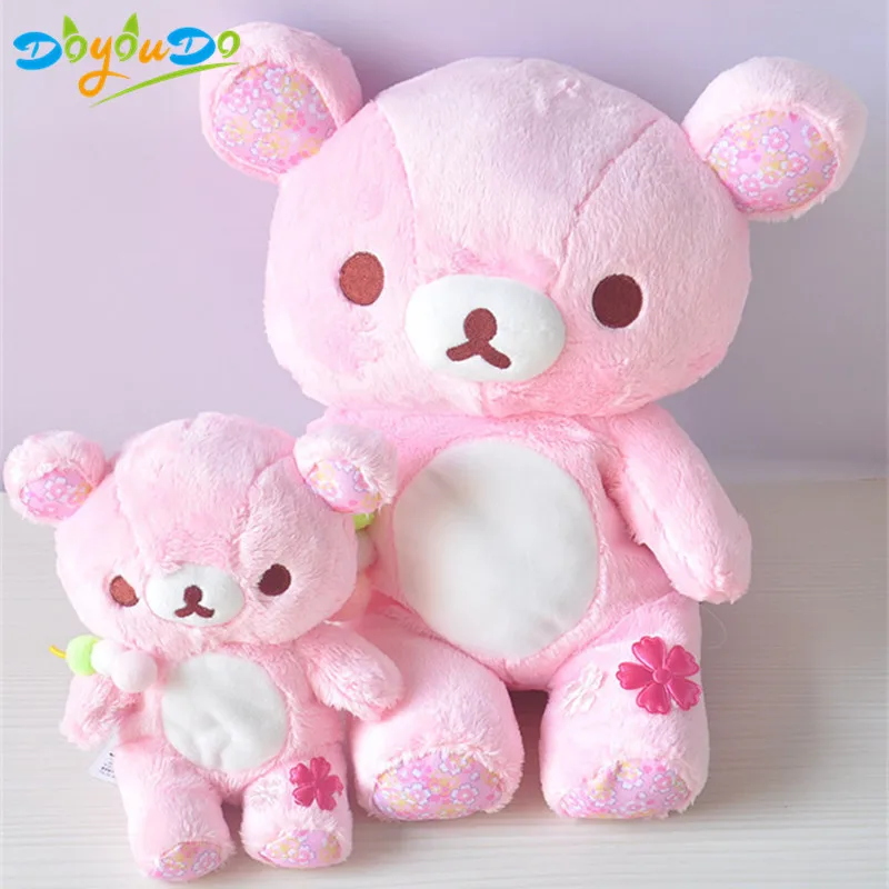 22/36 см Kawaii Сакура розовый медведь плюшевые игрушки Rilakkuma мишки Куклы Мягкие Животные детская подушка для девочек подарок на день рождения Домашний декор