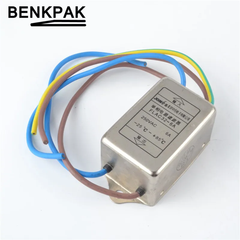 Однофазный фильтр EMI 6A с питанием от FLAC32 6A connector connector powerconnector ph | Соединители -32670928952