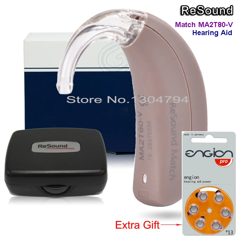 2017 NEW!!GN ReSound BTE Digital Hearing Aid Ear Aids MATCH MA2T80 V
