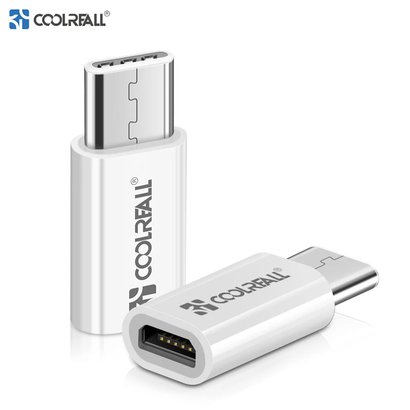 Coolreall 2 шт. usb type C адаптер Micro USB C 3,1 OTG кабель для type C конвертер для Macbook samsung S8 S8+ S9 huawei P20 Pro P10