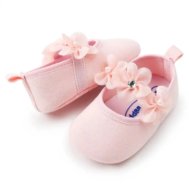 Etosell Zapatos De Nina Recien Nacida Marca Lazo De Flor Tela