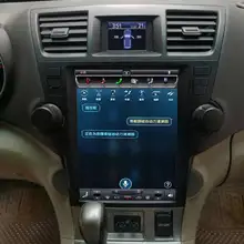 LaiQi 10," четырехъядерный автомобильный dvd-плеер 1024x768 вертикальный экран Tesla Стерео gps навигация Радио для Toyota Highlander 2009