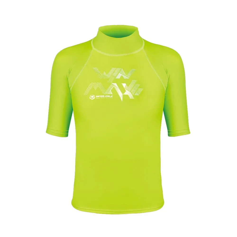 Winmax UV50+ защита Рубашка с короткими рукавами водолазный костюм рубашка купальный лайкра Гидромайки для детей