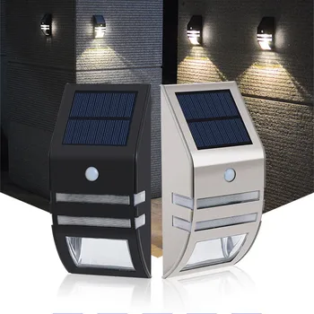 

LED Solar Power Wall Light PIR Motion Sensor Outdoor Waterproof LED Garden yard Lawn light Security Lamp