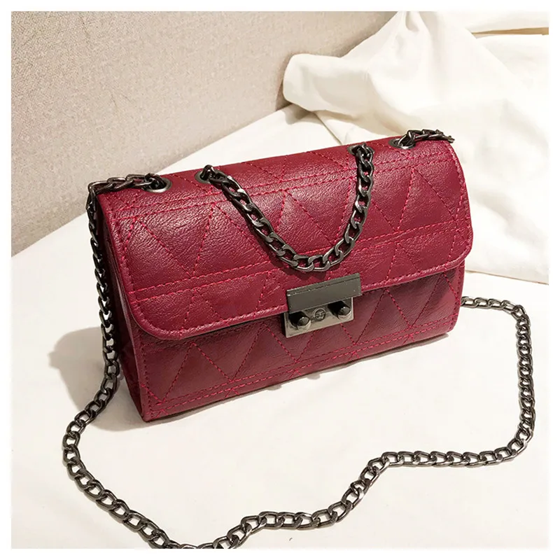 

Women Chain Clutch Bags Designer Diamond Lattice Shoulder Bag Female Crossbody Bags Ladies Messenger Bags Fashion Handbags 2019