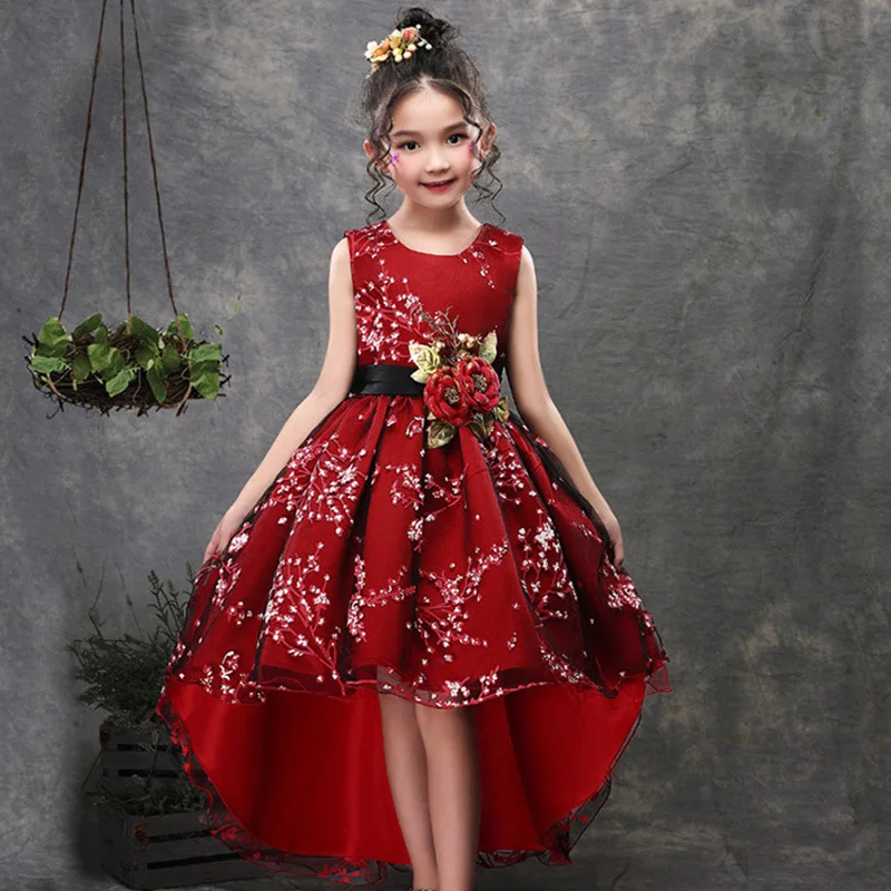 Niños fiesta para las de alto grado elegante vestido de princesa Pageant