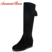AnmaiRon Basic Round Toe Women Boots Zip Mid-calf Women Snow Boots Winter Fashion Shoes 2018 Women Shoes Size 34-39 LY195 AnmaiRon Basic Round Toe Women Boots Zip Mid-calf Women Snow Boots Winter Fashion Shoes 2018 Women Shoes Size 34-39 LY195