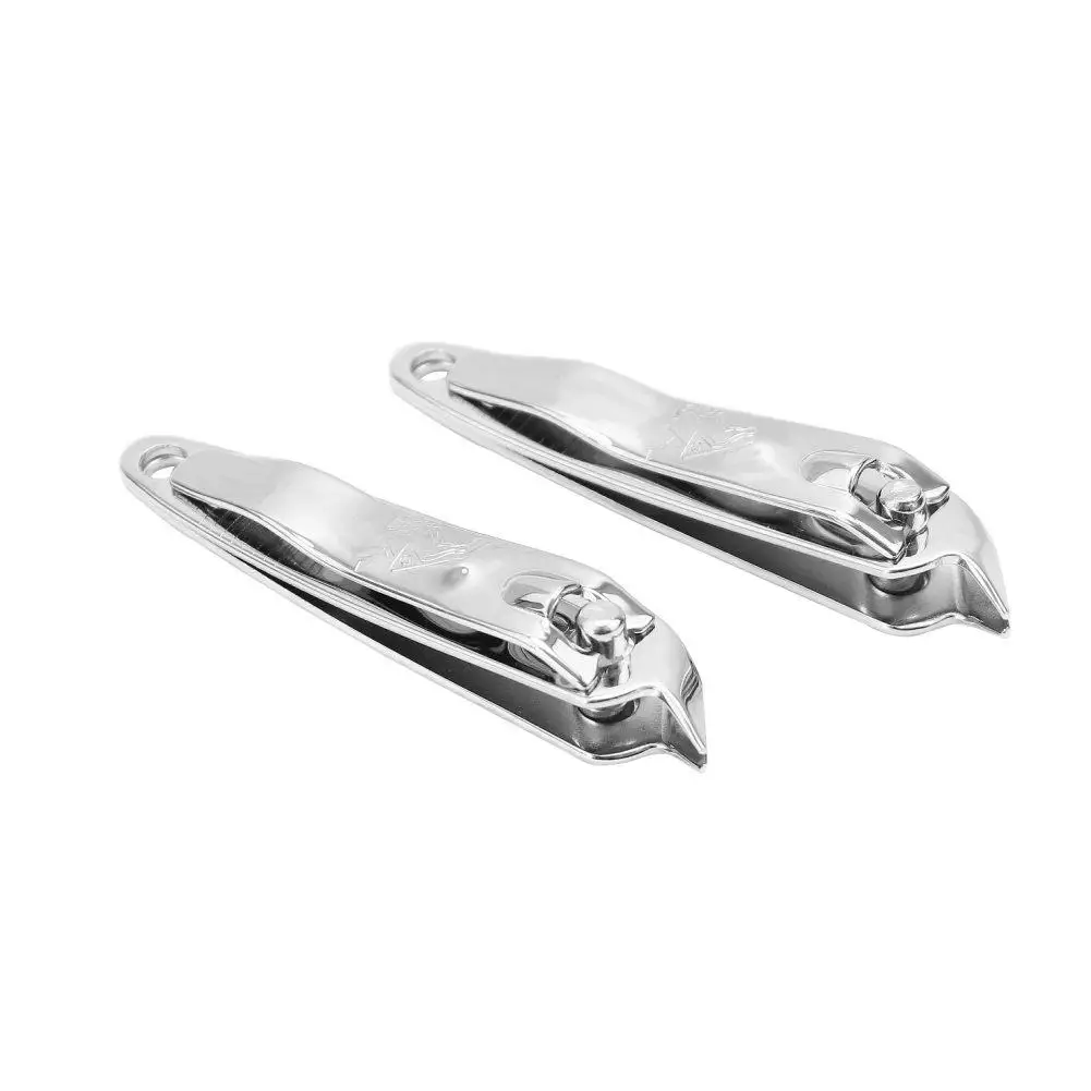 

2pcs Professional Metal Fingers Toes Slant Nail Clipper Cutter Manicure Pedicure new