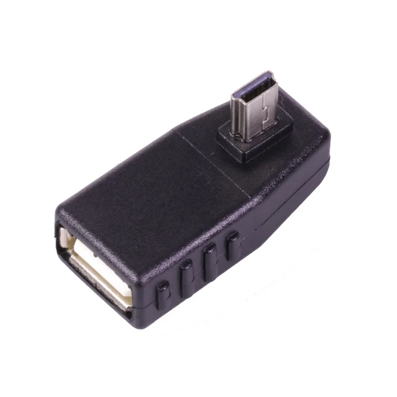 Мини USB штекер на A гнездо разъем 90 градусов Угловой удлинитель адаптер 20 шт./лот|usb