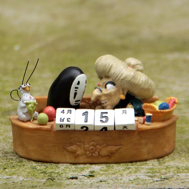 Ghibli Хаяо Миядзаки Унесенные Призраками Без лица и календаря юбаба смола фигурка игрушка микро пейзаж Коллекция Модель игрушки