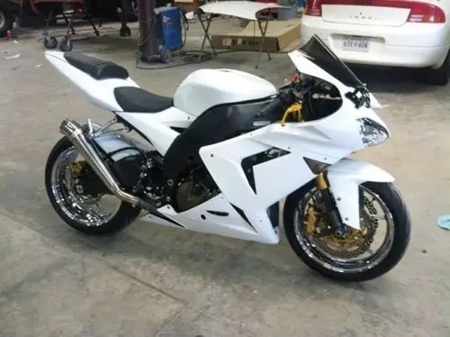 

Gloss White Complete Injection Fairing Bodywork Kit for 2004-2005 Kawasaki Ninja ZX-10R ZX10R ZX 10R Full Body Molding Set