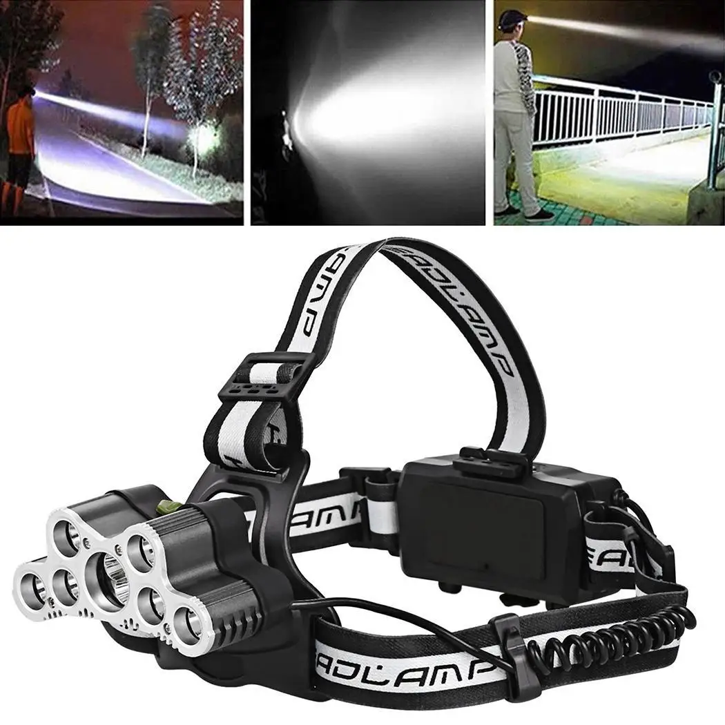 

battery USB Lightweight Rechargeable 2 Waterproof Hiking LED Camping Headlamp for Headlamps Outdoor Unisex Running Sports 18650