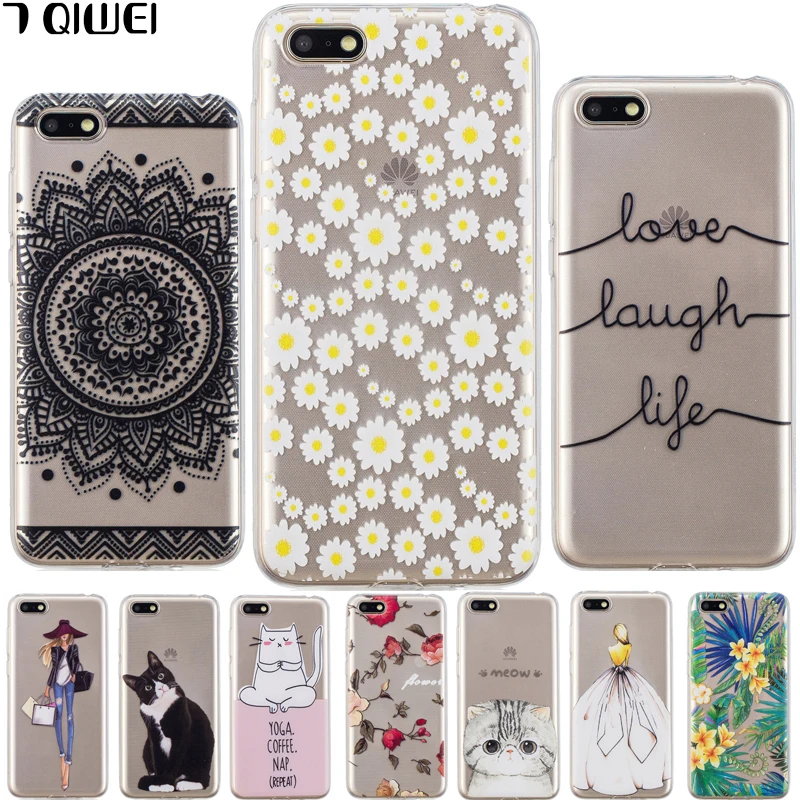

For Huawei Y5 Prime 2018 Case Silicone Soft TPU Phone Case Cover For Huawei Y5 2018 DRA-L01 DRA-L21 Case Y 5 2018 Transparent