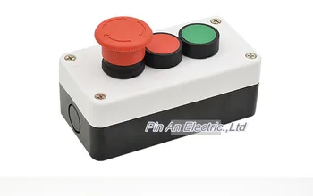 

Three emergency stop button control box start stop button waterproof switch box elevator start star button