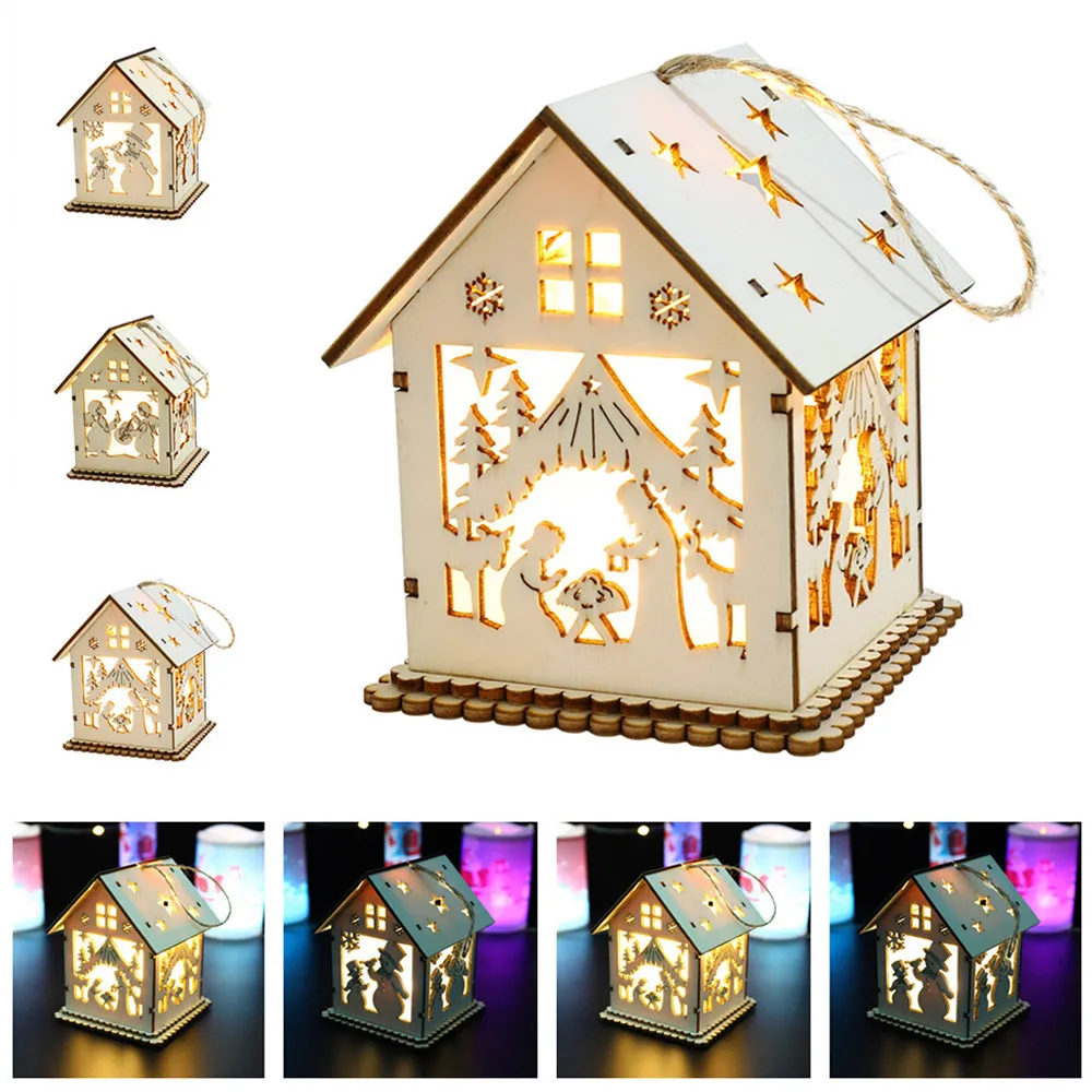 Buy Hot LED Light Wooden Dolls House Christmas Tree