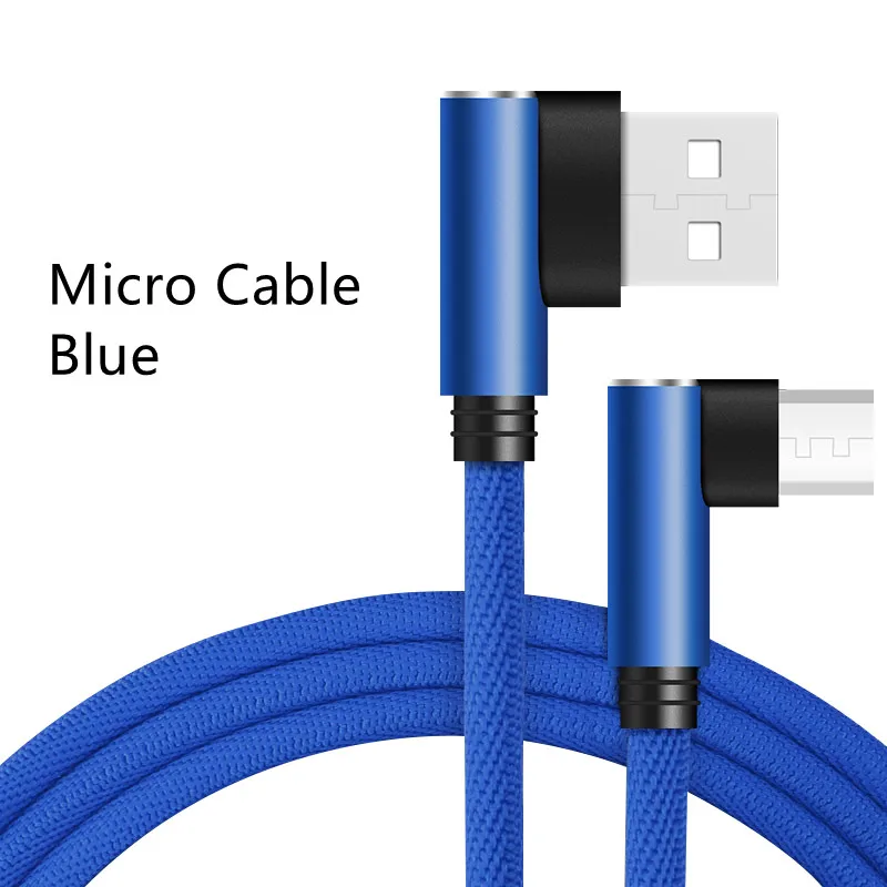 Micro USB кабель для samsung Galaxy S7 S6 Xiaomi Redmi 4X Note 4 кабель для передачи данных для мобильного телефона usb кабель для зарядки - Цвет: Синий