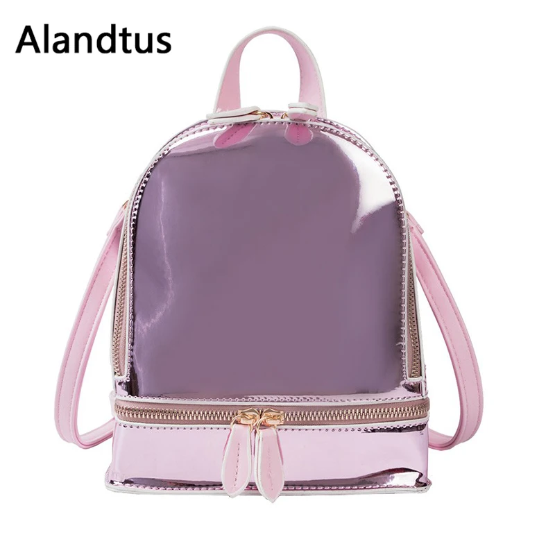 

Alandtus Fashion Casual Women Backpack Transparent Backpacks For School Teenager Girls Travel Shoulder Bag 2019 Bagpack Mochila