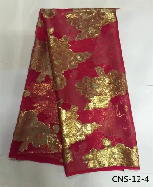 100 real silk fabric 5 yards/lot high quality african popular style