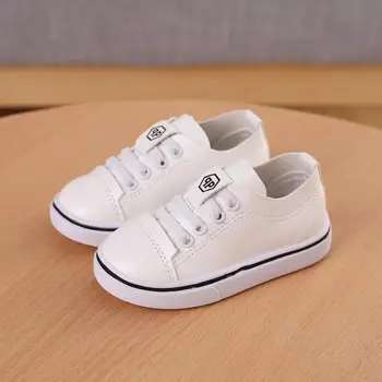 

Baby shoes for Girls Sneakers Boys Shoes 2018 Autumn New Baby Casual Shoes Fashion Low Help Leather Baby Toddler Bean Shoes