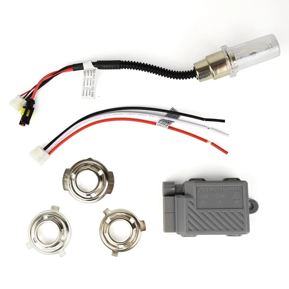 35W Xenon moto motorcycle HID Xenon kit lights H4 BA20D H6 Hi/Lo 6000K