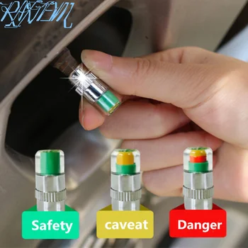 

4PCS Auto Tire Air Pressure Valve Indicator Alert For Volkswagen VW Jetta MK5 MK6 Polo Scirocco Lavida Eos Bora