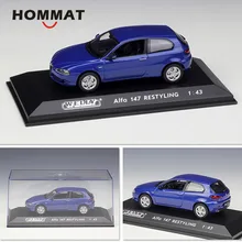 HOMMAT моделирование Welly 1:43 весы Alfa Romeo 147 рестайлинг модель автомобиля литье под давлением модель автомобиля коллекционная игрушка для мальчиков