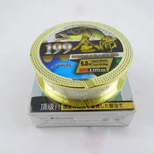 Высокая плотность японского материала носить супер сильный нейлон нить Рыбалка 100/метров объем PE плетеная леска