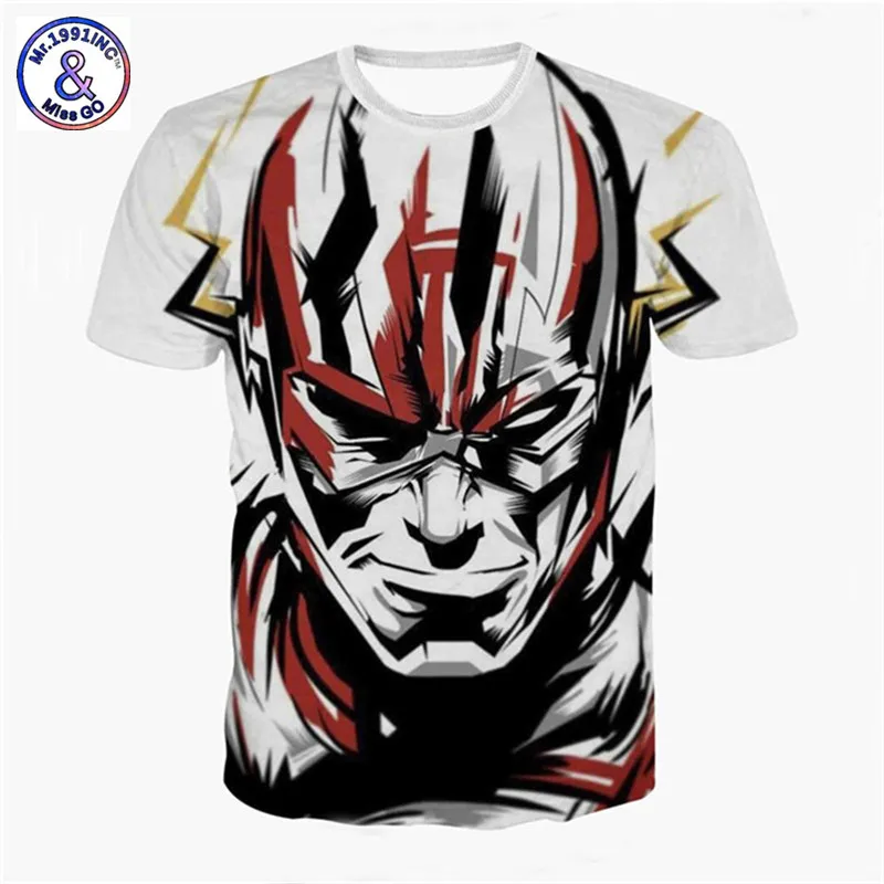 

Men's Casual Short Sleeve Savitar The Flash T Shirt Super Hero Printed 3D Tee Shirt