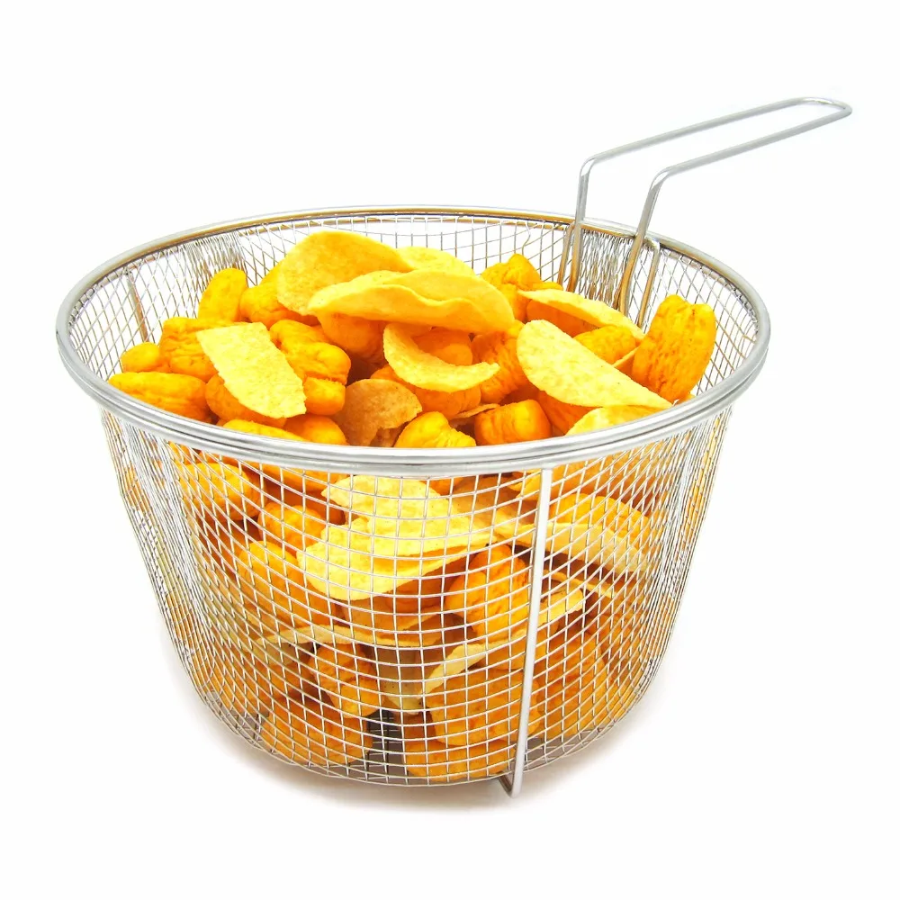 New Deep Fryer Basket Hot Cooking Tools Easy Frying French Potato Chips