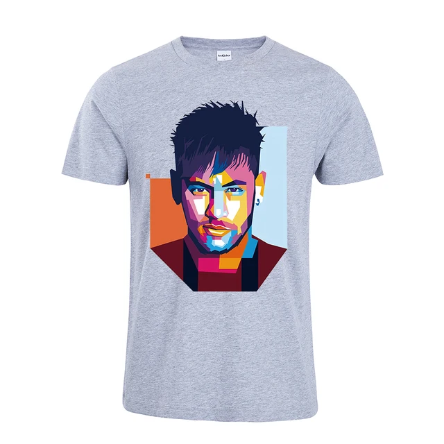2018 Fans T Shirt Neymar Graphic T shirts Mens O Neck Casual Tee Neymar