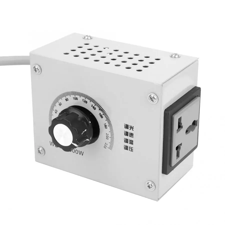 

Electronic Controller 220VAC High Power Controller Motor Speed Dimmer Variable Voltage Controller AU Plug