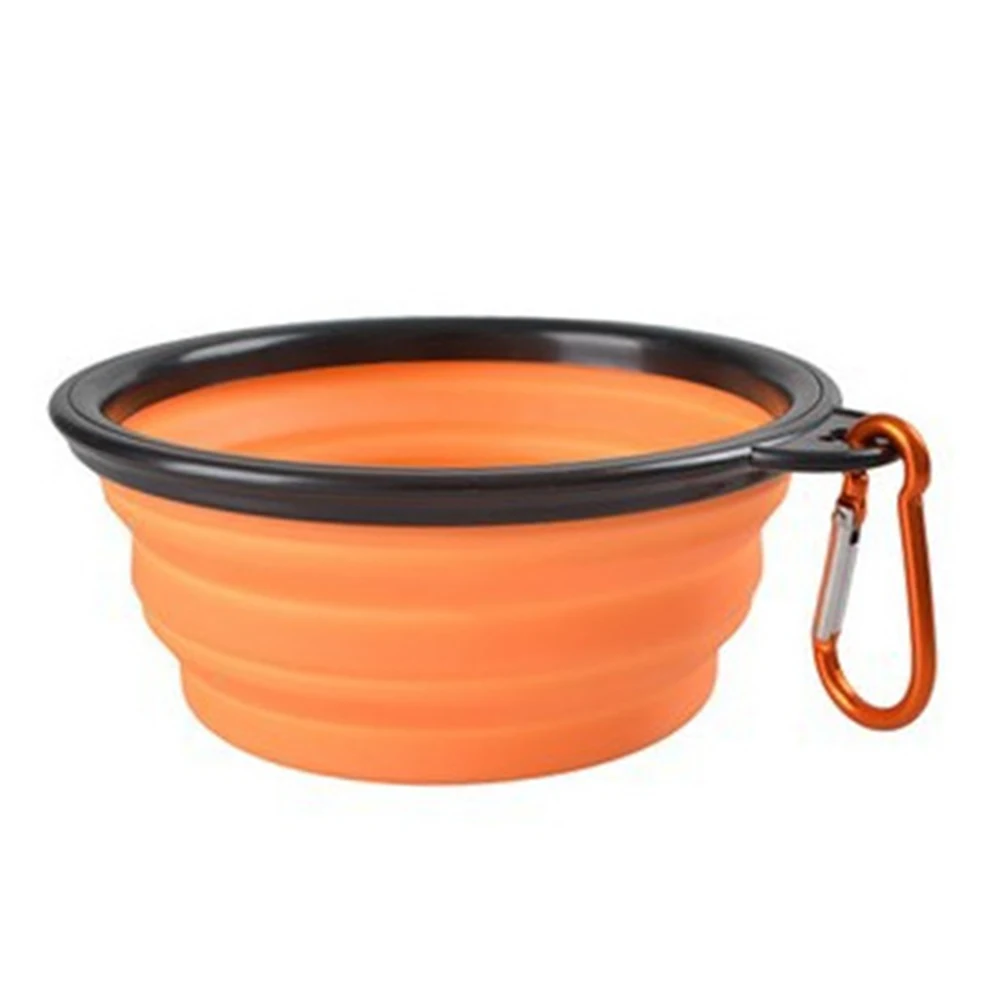 

Pet Travel Bowl Foldable Dog Compact Feeding Dish Silicone Lightweight Bowl