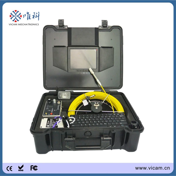 Portable 23mm head waterproof cctv endoscope pipe inspection camera for