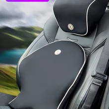 Автомобильная подушка для шеи и спины, набор для поддержки пены памяти, полиэстер, подходит для внедорожника, автомобиля, офисного кресла, дома, снимает боль в талии