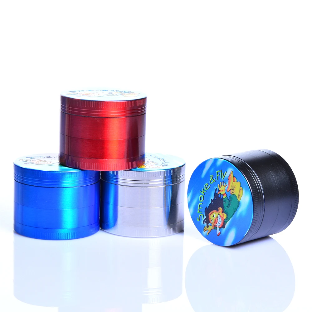 4 Layers Zinc Alloy Herbal Herb Tobacco Grinder 3D Funny Cartoon Design