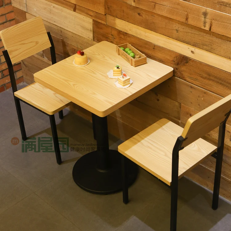 Wholesale Wood Color Table Tea Cafe Tables And Chairs Tables And