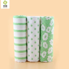 Зеленая Лоскутная хлопковая ткань для шитья с цветочным принтом 40*50 см Tissu Fat Quarters 3 шт./лот A2-3-31