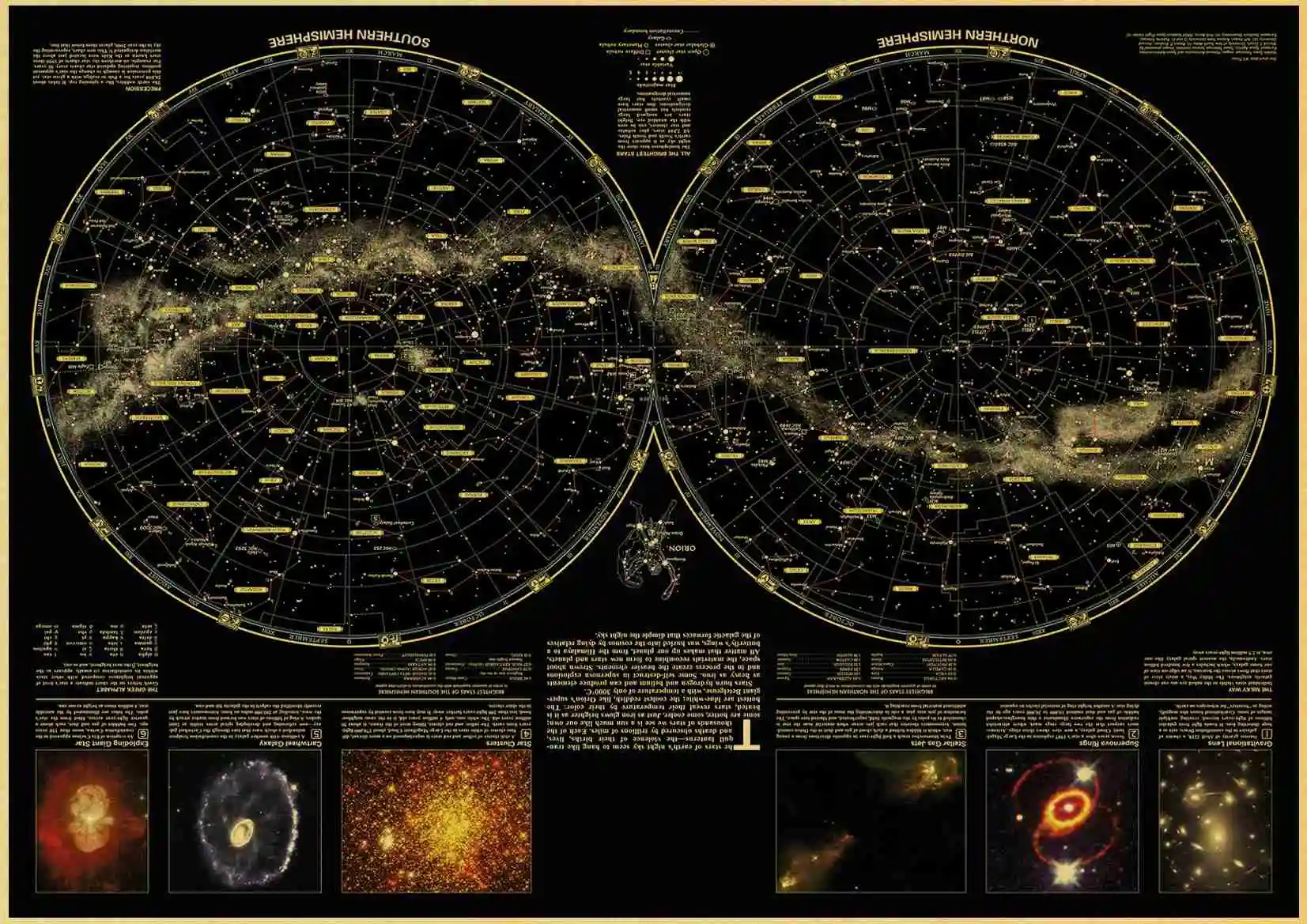 Плакат Vinate Nine Planets In The Solar system, декор для гостиной, ретро, крафт-бумага, настенная бумажная наклейка, художественная живопись - Цвет: D114