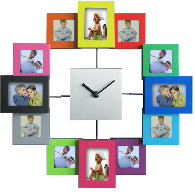 Европейский Стиль фоторамка настенные часы современный дизайн часы украшение дома для гостиной - Цвет: 4482C