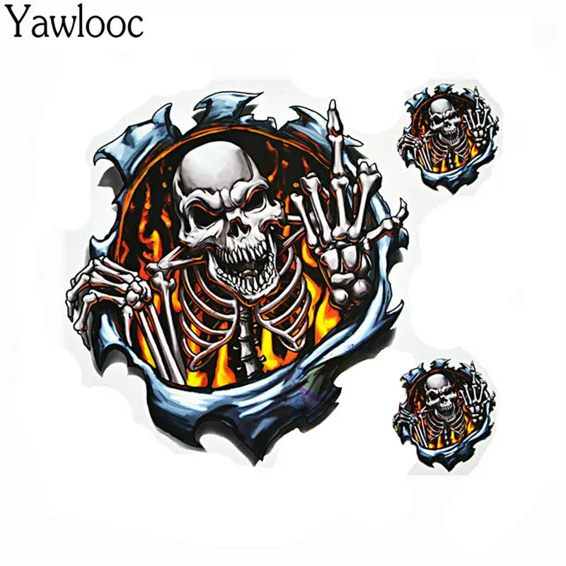 

Vinyl Wolf Head Decals Skull Head Fire Flame Funny Eagle Clown Sticker for Motorcycle Car Door Stickers Truck Helmet Decor ZG8
