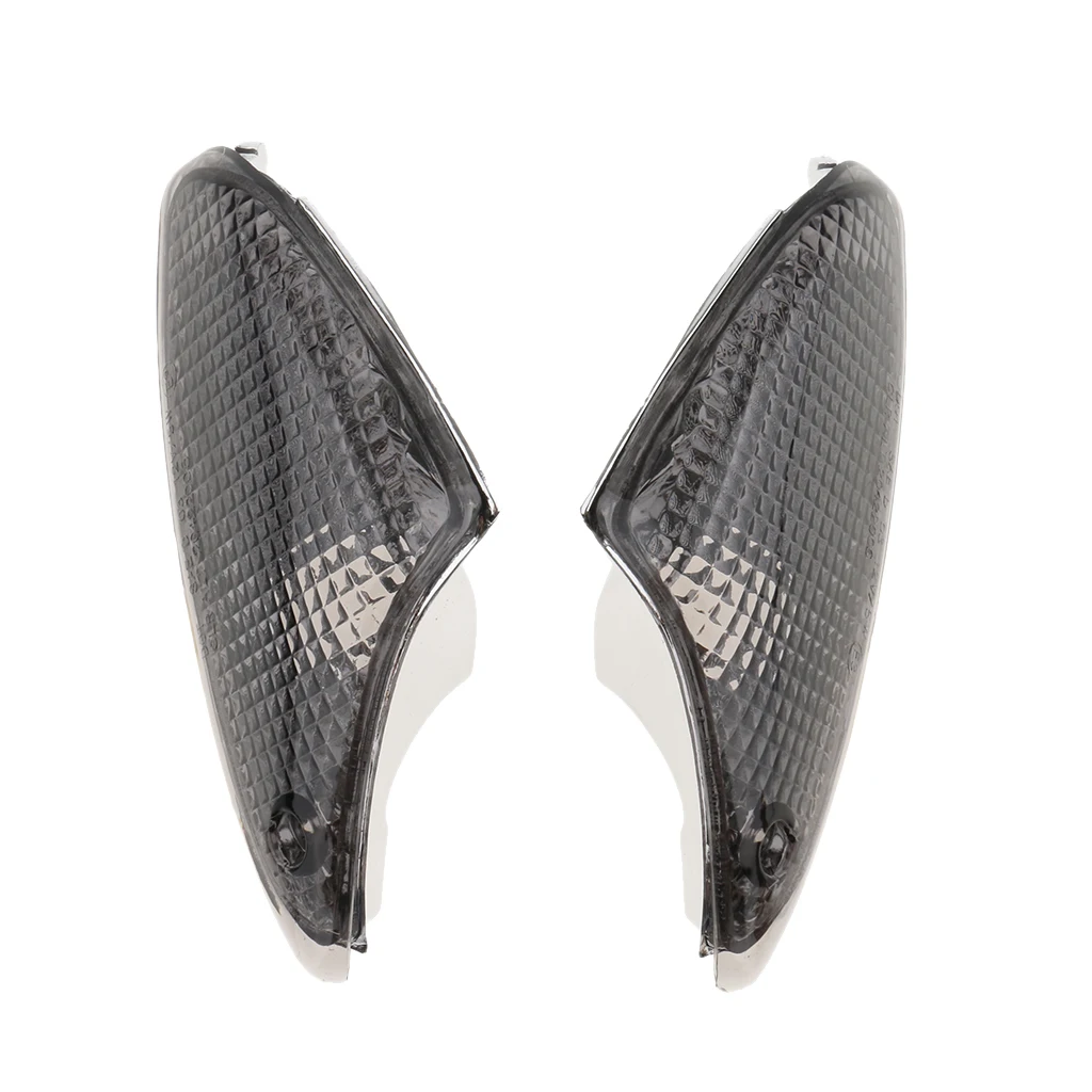 2pcs Front Turn Signal Light Lens Clear Blinker Cover for BMW K1200S K1300S Smoke