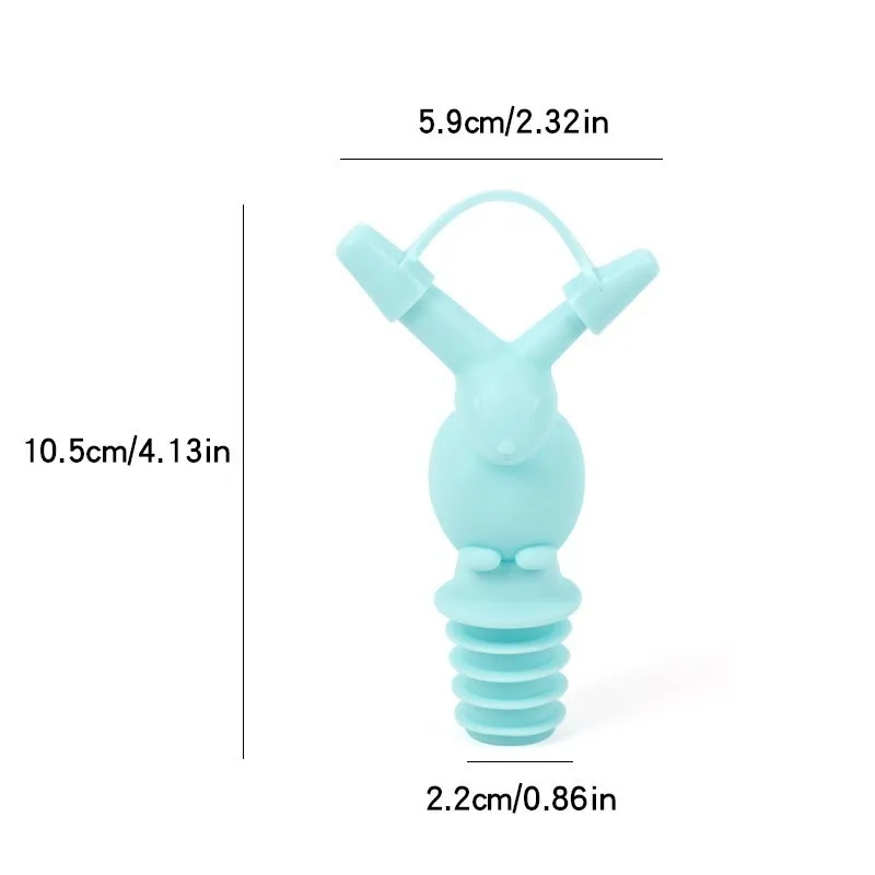 1 шт., 2 размера отверстия, пробка для вина, аксессуары для кухонного бара, силиконовая пищевая заливка, соевое масло для соуса, уксуса, кухонный инструмент