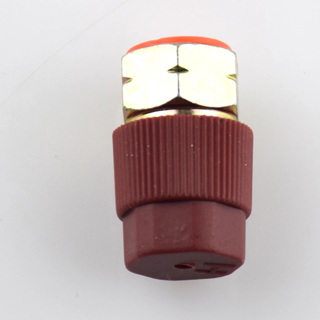 3/8 High A/C Service Charging Port Adapter Retrofits R12 to R134a with Valve and Cap High side retrofit/adapter/fitting