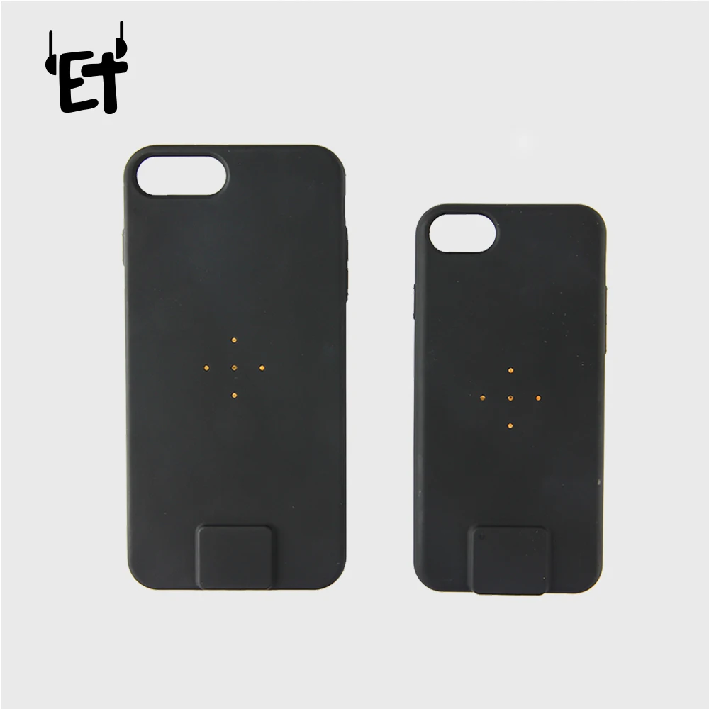 

ET Q1 Wireless Charger Pad + Magnetic Wireless Charger Receiver Smartphone Cover Portable Charger Pad Kit for iphone 8 7 6s Plus
