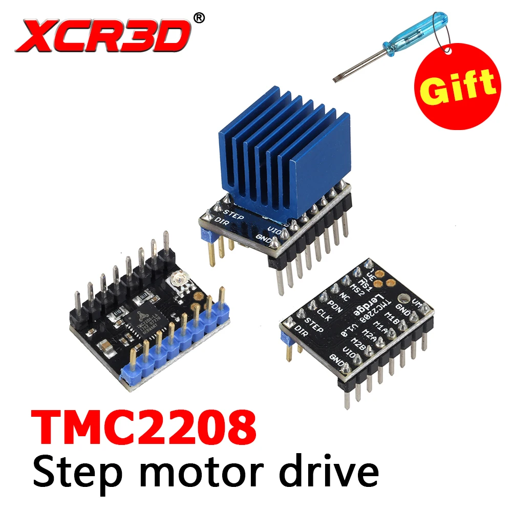 

3D Printer Parts TMC2208 Stepper Motor Driver Ultra-quiet For 3D Printer Motherboard Current 1.4A ultra-silent V2.0